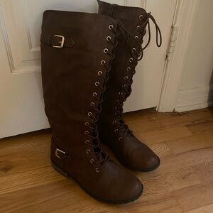 Women’s Lace Up Riding Boots